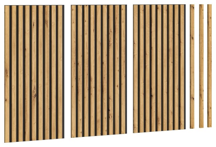 Schallschutzpaneel >Silence< in Anthrazit / Artisan Eiche - 40x80x2 (BxHxT)