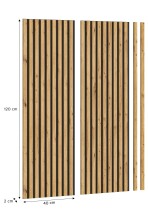 Schallschutzpaneel >Silence< in Anthrazit / Artisan...