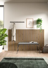Schallschutzpaneel >Silence< in Anthrazit / Artisan Eiche - 40x120x2 (BxHxT)