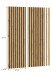Schallschutzpaneel >Silence< in Anthrazit / Artisan Eiche - 40x120x2 (BxHxT)