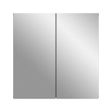 Badezimmerspiegelschrank >Soft< in Grau - 60x60x15cm (BxHxT)