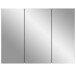 Badezimmerspiegelschrank >Soft< in Grau - 80x60x15cm (BxHxT)