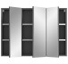 Badezimmerspiegelschrank >Soft< in Grau - 80x60x15cm (BxHxT)