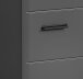 Badezimmer-Set >Soft< in Grau Hochglanz - 80x190x34cm (BxHxT)