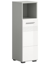 Hochschrank >Copa< in Hellgrau / Weiß...