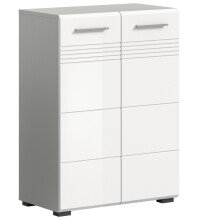 Midischrank >Copa< in Hellgrau / Weiß...