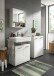 Badezimmerspiegelschrank >Copa< in Hellgrau - 55x55x17cm (BxHxT)