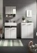 Badezimmerspiegelschrank >Copa< in Hellgrau - 55x55x17cm (BxHxT)