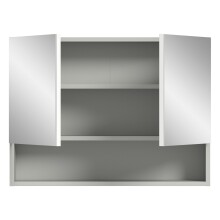 Badezimmerspiegelschrank >Copa< in Hellgrau - 74x55x17cm (BxHxT)