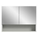Badezimmerspiegelschrank >Copa< in Hellgrau - 74x55x17cm (BxHxT)