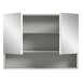Badezimmerspiegelschrank >Copa< in Hellgrau - 74x55x17cm (BxHxT)