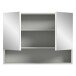 Badezimmerspiegelschrank >Copa< in Hellgrau - 74x55x17cm (BxHxT)