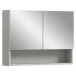 Badezimmerspiegelschrank >Copa< in Hellgrau - 74x55x17cm (BxHxT)