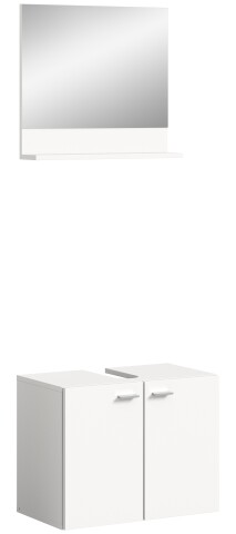 Waschbeckenunterschrank >Boston< in Weiß - 57x44x33cm (BxHxT)