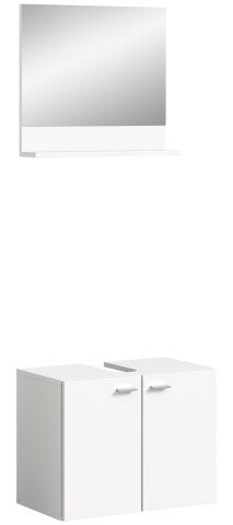 Waschbeckenunterschrank >Boston< in Weiß - 57x44x33cm (BxHxT)