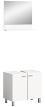 Waschbeckenunterschrank >Boston< in Weiß - 57x44x33cm (BxHxT)
