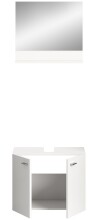 Waschbeckenunterschrank >Boston< in Weiß - 57x44x33cm (BxHxT)