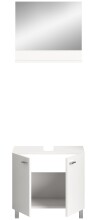 Waschbeckenunterschrank >Boston< in Weiß - 57x44x33cm (BxHxT)