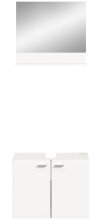 Waschbeckenunterschrank >Boston< in Weiß - 57x44x33cm (BxHxT)
