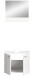 Waschbeckenunterschrank >Boston< in Weiß - 57x44x33cm (BxHxT)