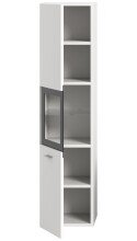 Hochschrank >Boston< in Weiß - 30x125x29cm (BxHxT)