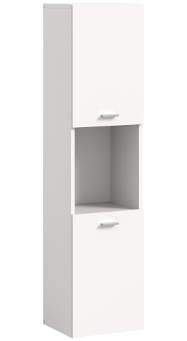 Hochschrank >Boston< in Weiß - 30x125x29cm (BxHxT)