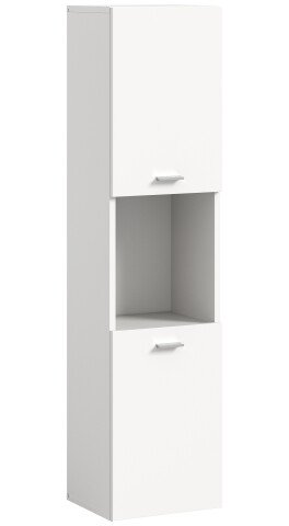 Hochschrank >Boston< in Weiß - 30x125x29cm (BxHxT)