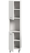 Hochschrank >Boston< in Weiß - 30x125x29cm (BxHxT)