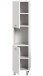 Hochschrank >Boston< in Weiß - 30x125x29cm (BxHxT)