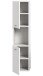 Hochschrank >Boston< in Weiß - 30x125x29cm (BxHxT)