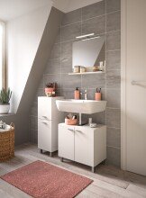Hochschrank >Boston< in Weiß - 30x80x29cm (BxHxT)