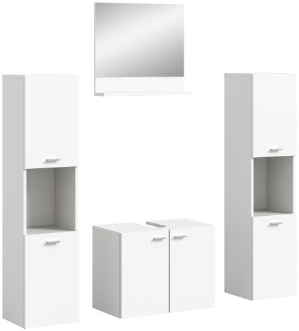 Badezimmer-Set >Boston< in Weiß - 137x186x33cm (BxHxT)