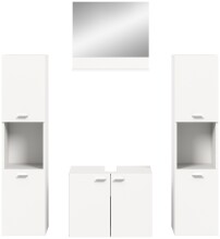 Badezimmer-Set >Boston< in Weiß - 137x186x33cm (BxHxT)
