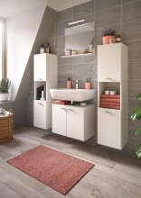 Badezimmer-Set >Boston< in Weiß - 137x186x33cm (BxHxT)