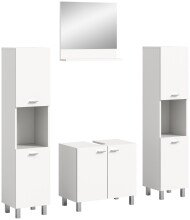 Badezimmer-Set >Boston< in Weiß - 137x186x33cm (BxHxT)
