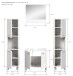 Badezimmer-Set >Boston< in Weiß - 137x186x33cm (BxHxT)
