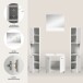 Badezimmer-Set >Boston< in Weiß - 137x186x33cm (BxHxT)