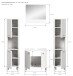 Badezimmer-Set >Boston< in Weiß - 137x186x33cm (BxHxT)