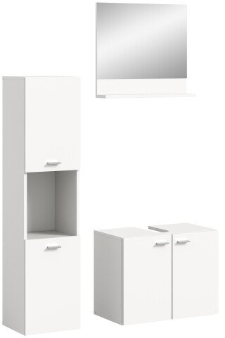 Badezimmer-Set >Boston< in Weiß - 102x186x33cm (BxHxT)