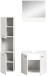 Badezimmer-Set >Boston< in Weiß - 102x186x33cm (BxHxT)