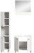 Badezimmer-Set >Boston< in Weiß - 102x186x33cm (BxHxT)