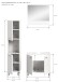 Badezimmer-Set >Boston< in Weiß - 102x186x33cm (BxHxT)