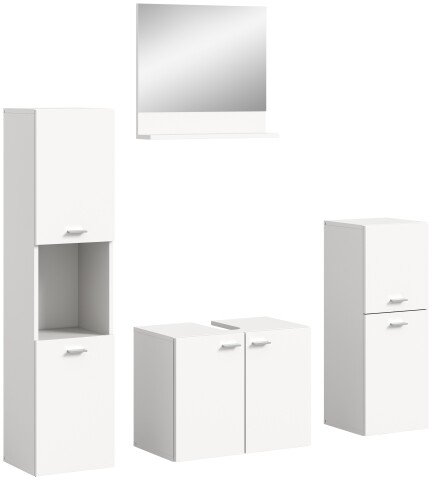 Badezimmer-Set >Boston< in Weiß - 137x186x33cm (BxHxT)