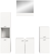 Badezimmer-Set >Boston< in Weiß - 137x186x33cm (BxHxT)