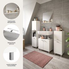 Badezimmer-Set >Boston< in Weiß - 137x186x33cm (BxHxT)