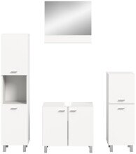Badezimmer-Set >Boston< in Weiß - 137x186x33cm (BxHxT)