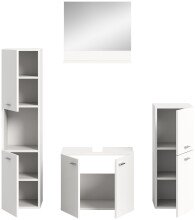 Badezimmer-Set >Boston< in Weiß - 137x186x33cm (BxHxT)