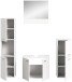 Badezimmer-Set >Boston< in Weiß - 137x186x33cm (BxHxT)
