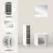 Badezimmer-Set >Boston< in Weiß - 102x186x33cm (BxHxT)