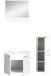 Badezimmer-Set >Boston< in Weiß - 102x186x33cm (BxHxT)